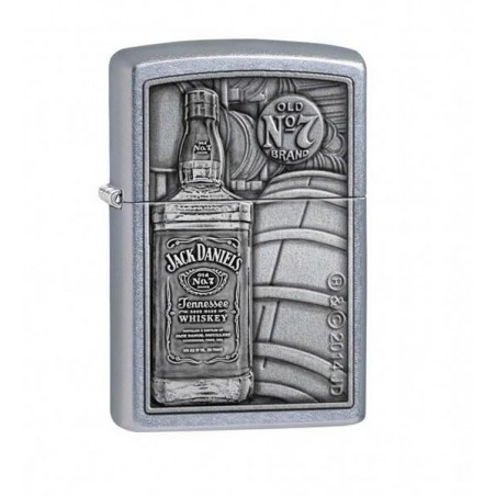 Bricheta Zippo Jack Daniels Bottle and Barrel Street Chrome