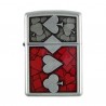 Bricheta Zippo 24850 Suited Emblem Satin Chrome
