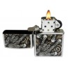 Bricheta Zippo 28869 Skull Scroll Hand