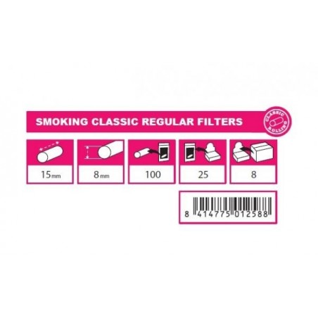 Filtre tigari Smoking Classic Regular