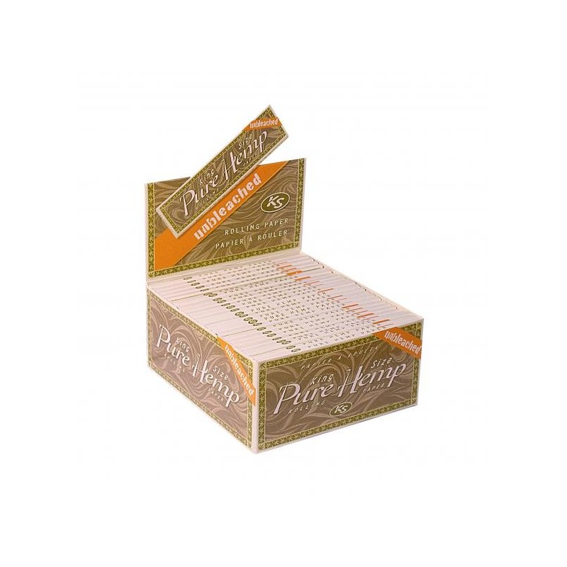 Set foite de rulat Pure Hemp Unbleached 50 pachete
