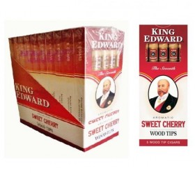 Tigari de foi King Edward Wood Tips Cherry 50
