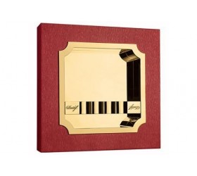 Scrumiera Davidoff Leather Red Palladium