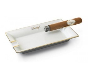 Scrumiera Davidoff Portelan Alb-Auriu mica