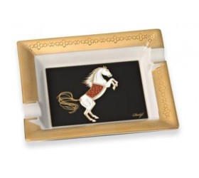 Scrumiera Davidoff Portelan Dav LM Horse Gold