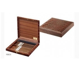 Humidor Davidoff Piele Maro Tip Croco Mediu 10 trabucuri