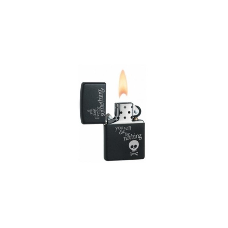 Bricheta Zippo Live For Something Black Matte