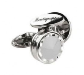 Butoni Montegrappa Parola Steel White
