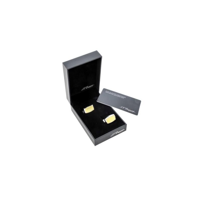 Butoni S.T. Dupont Etiquette Guilloche Palladium