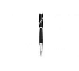 Stilou S.T. Dupont Fount Elysee Line D Placed Lacquer Blason