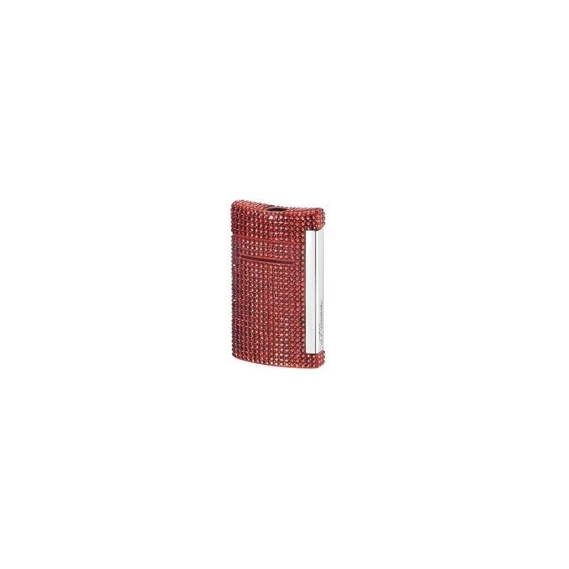 Bricheta S.T. Dupont Minijet Swarovski Cristals Red