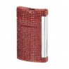 Bricheta S.T. Dupont Minijet Swarovski Cristals Red