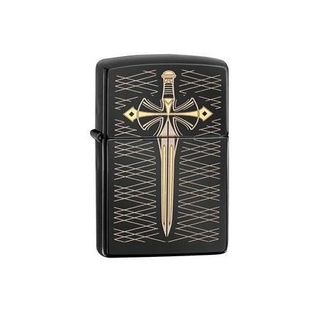 Bricheta Zippo Sword Laser Two Tones Ebony