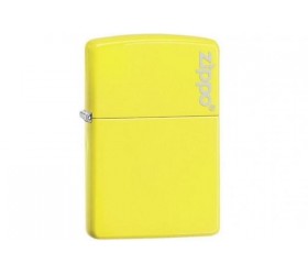 Bricheta Zippo Plain Logo Neon Yellow