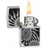Bricheta Zippo Metal Abstract Brushed Chrome