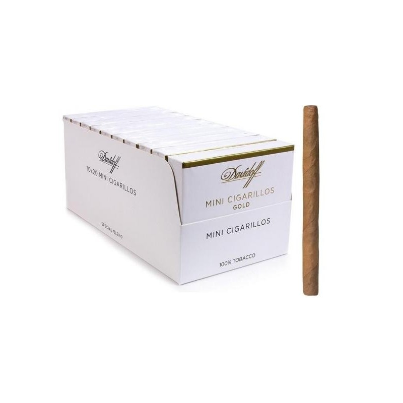 Tigari de foi DAVIDOFF Mini Cigarillos Gold 10 pachete