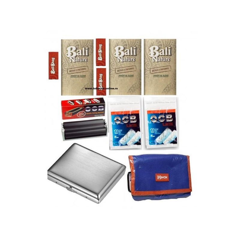 Set accesorii rulat Bali Shag Nature Complet