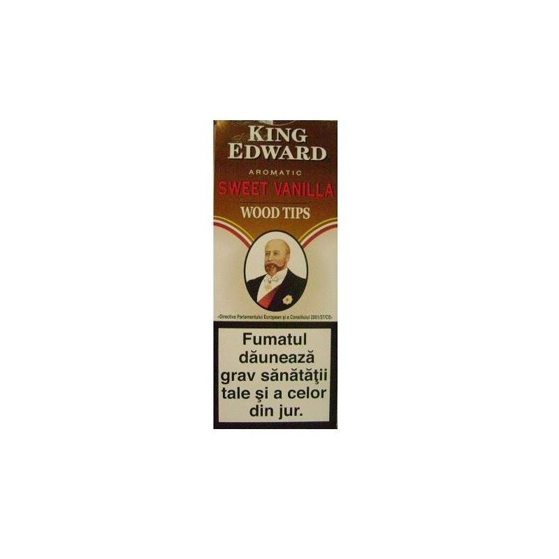 Tigari de foi King Edward Wood Tips Vanilla 5