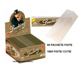 Foite rulat tigari Smoking King Size Organic 50 pachete