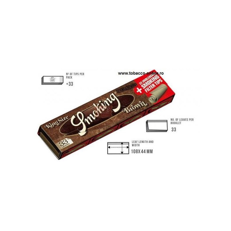 Foite si filtre Smoking King Size Brown Connoissieur 33