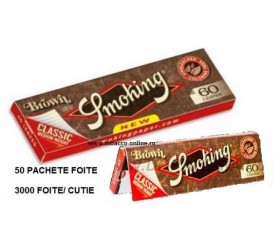 Foite rulat tigari Smoking Regular Brown Classic 50 pachete