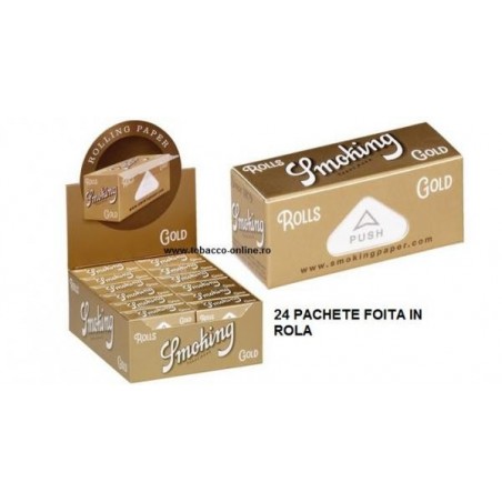 Foita in rola Smoking Gold Rolls 24 pachete