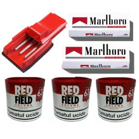 Pachet tuburi aparat si tutun Red Field