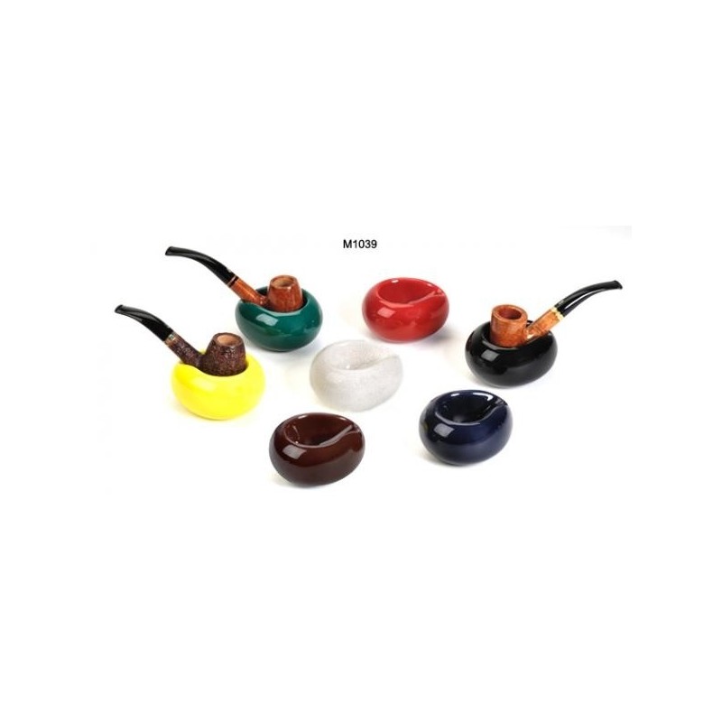 Suport pipa ceramic Savinelli Goccia Galben