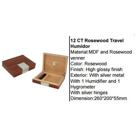 Humidor de calatorie Rosewood 12