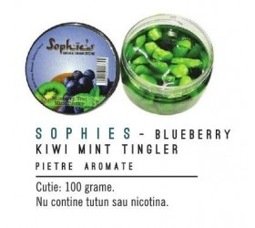 Pietre narghilea Blueberry Kiwi Mint Sophies 100g