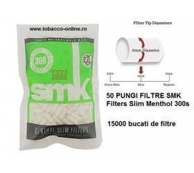 Filtre tigari SMK Filters Slim Menthol 50 pungi