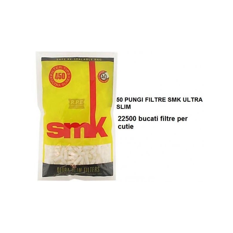 Filtre tigari SMK Filters Ultra Slim 50 pungi