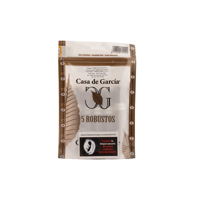 Trabucuri Casa de Garcia Robusto Connecticut 5 Ecobag