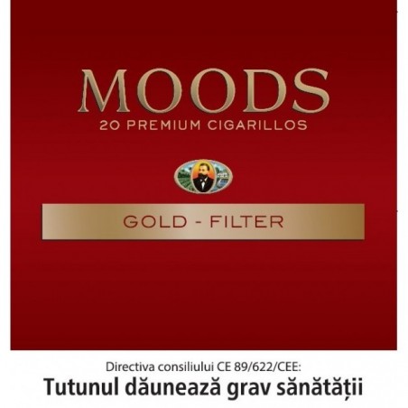 Tigari de foi MOODS Gold Filter 20