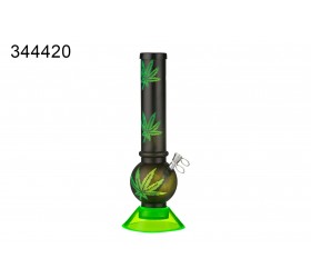Bong Dreamliner Acryl Green Black Leaf 34cm