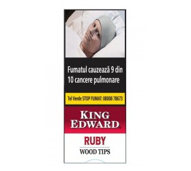 Tigari de foi King Edward Wood Tips Ruby 5