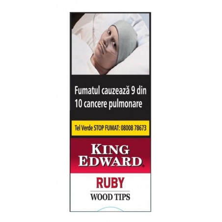 Tigari de foi King Edward Wood Tips Ruby 5