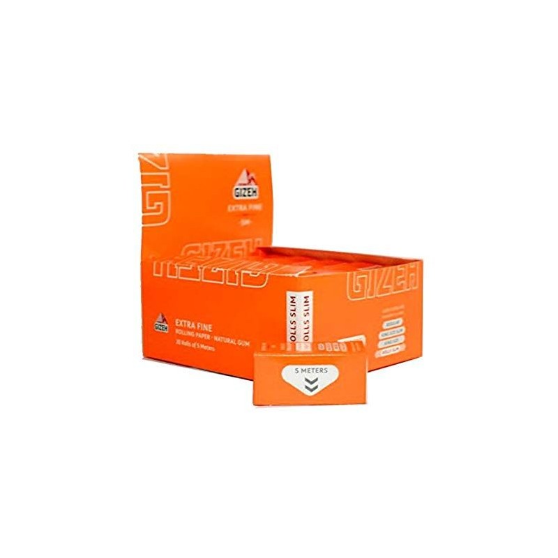Foite in rola Gizeh Rolls Slim Extra Fine 20 pachete