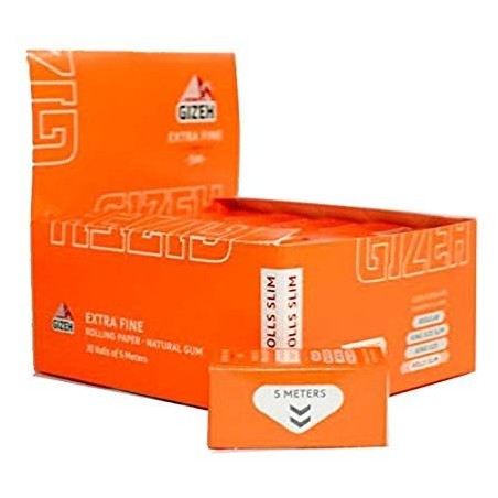 Foite in rola Gizeh Rolls Slim Extra Fine 20 pachete