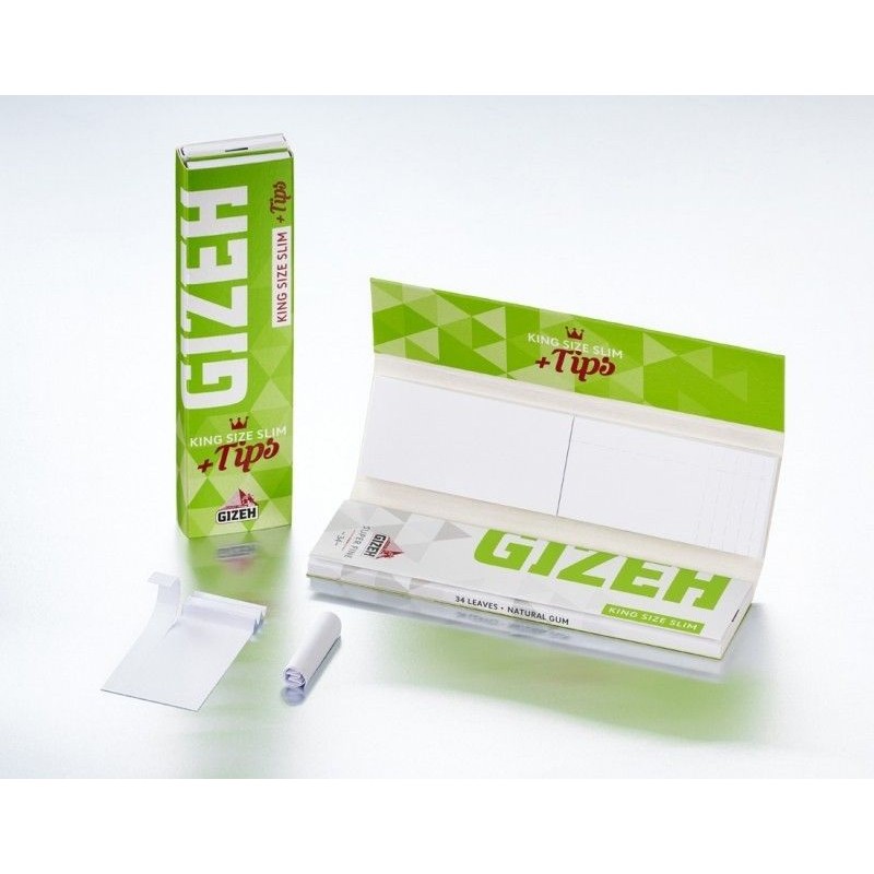 Foite de rulat Gizeh Super Fine Slim King Size 34 + 34 Tips