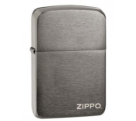 Bricheta Zippo Executiv 1941 Replica Black Ice Logo