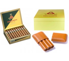 Set cadou Humidor etui si trabucuri Montecristo Regata 20