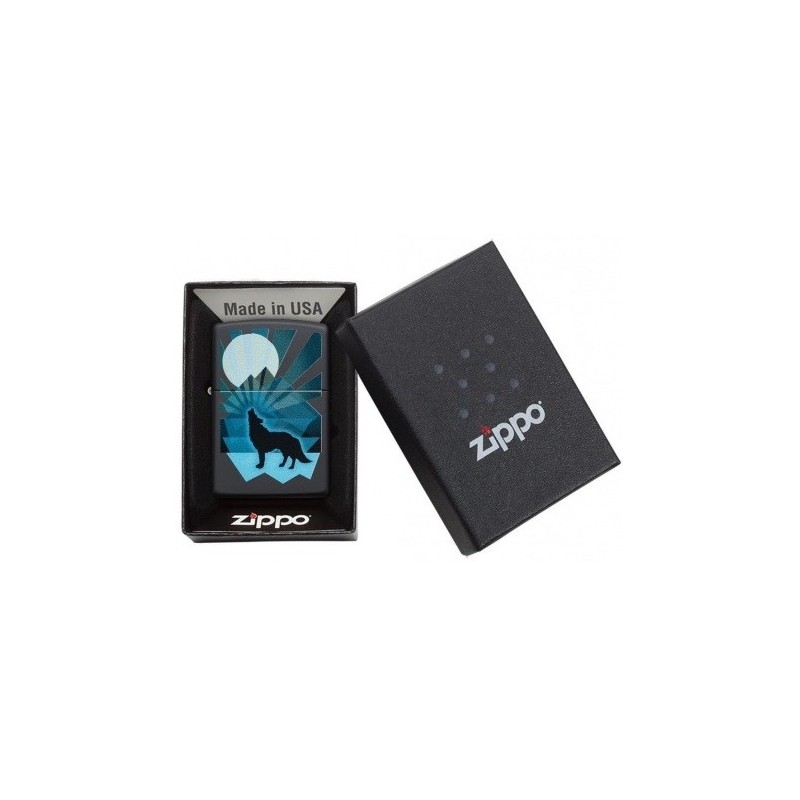 Brichetă Zippo 29864 Wolf and Moon Design