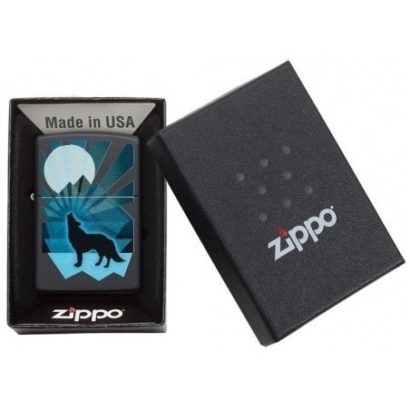 Brichetă Zippo 29864 Wolf and Moon Design