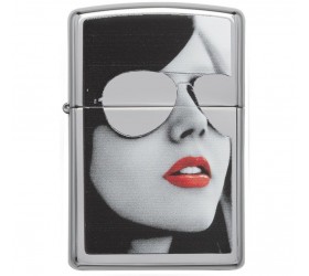 Bricheta Zippo 28274 Sunglasses High Polish Chrome