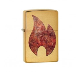 Bricheta Zippo 29878 Rusty Flame Design