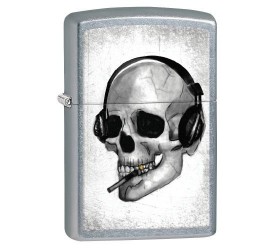 Bricheta Zippo 207 Headphone Skull