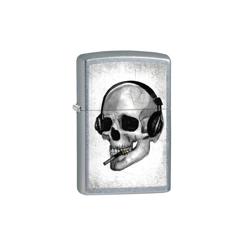 Bricheta Zippo 207 Headphone Skull