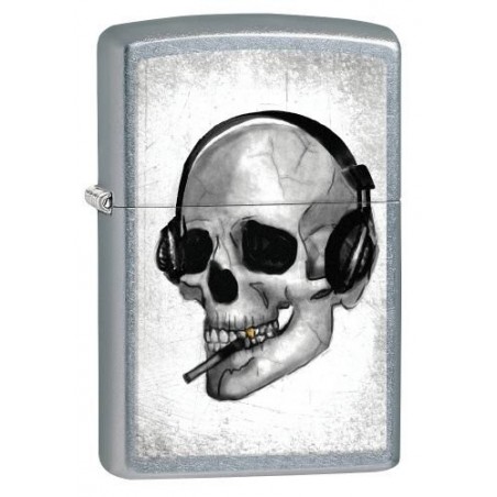 Bricheta Zippo 207 Headphone Skull