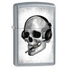 Bricheta Zippo 207 Headphone Skull
